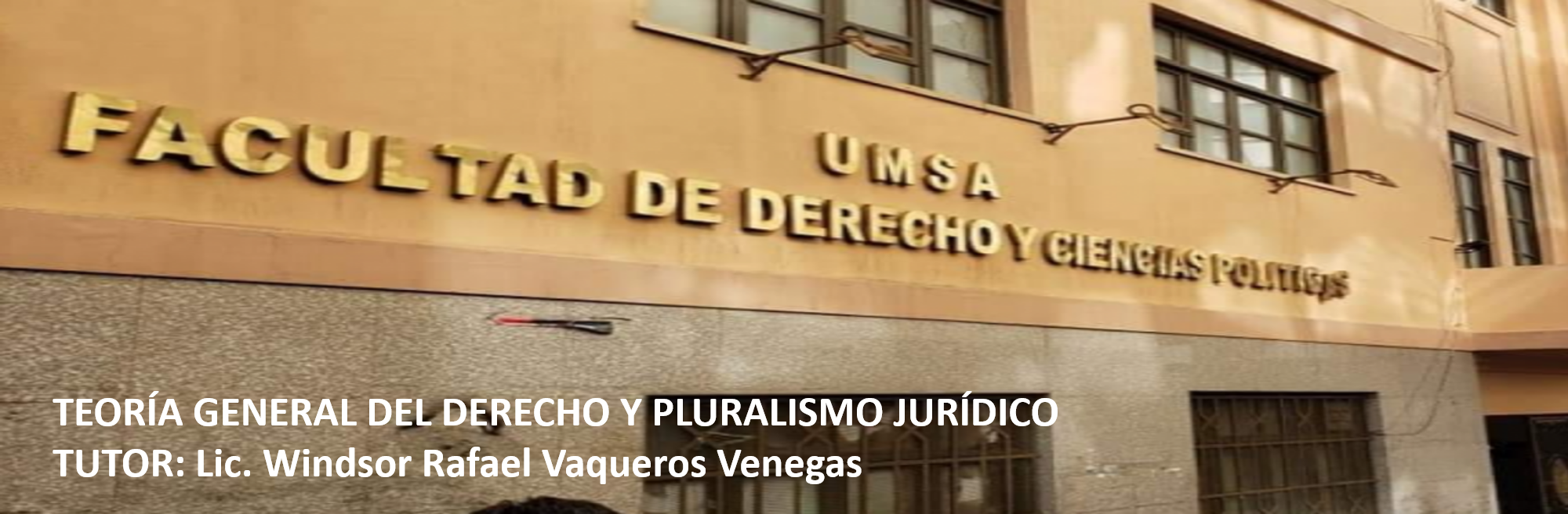 portada de la materia de Teoría General del Derecho y Pluralismo Jurídico.